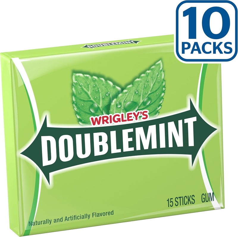 Wrigley's Doublemint Chewing Gum - 10 Packs - Image 4